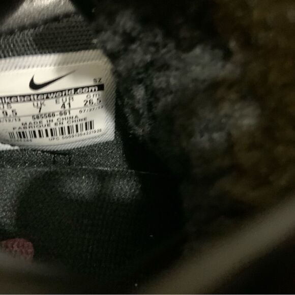 Nike Dunk Sky High Premium Hidden Wedge Womens 9.5 Black Linen Purple Tribal - Picture 9 of 11